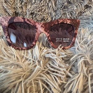 Frye and Company Women's purple animal print Sunglasses